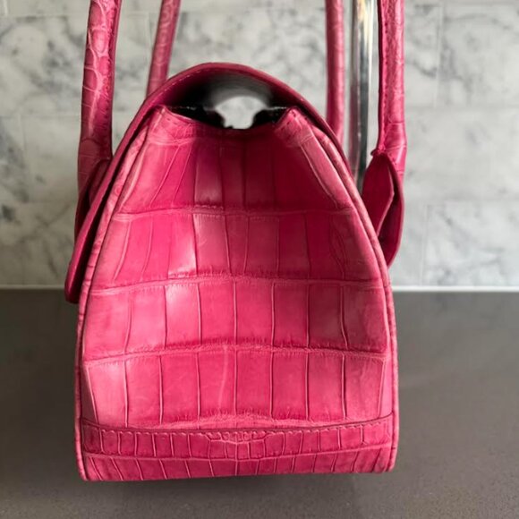 $6.2K LAMBERTSON TRUEX PINK CROCODILE PURSE BAG *TIFFANY & CO* - Picture 7 of 12